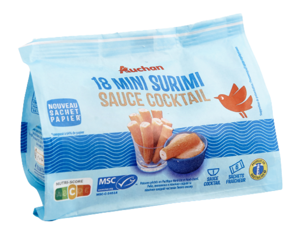 18 Mini Bâtonnets De Surimi Auchan 