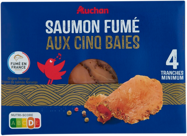 Saumon Fumé Aux 5 Baies Auchan Collection