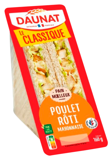 Club Classique Poulet Roti Mayonnaise Daunat