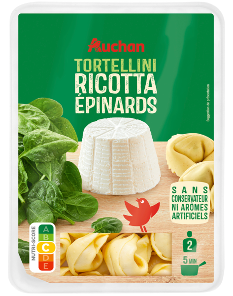 Tortellini Ricotta Épinards Auchan