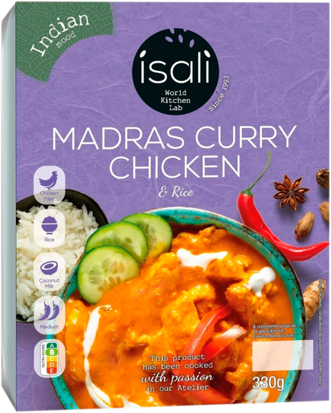 Madras Poulet Curry Et Riz Isali