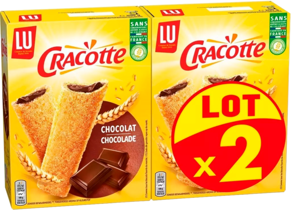 Biscottes Fourrées Chocolat Cracotte