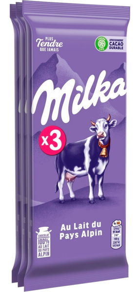 Tablettes De Chocolat Au Lait Milka