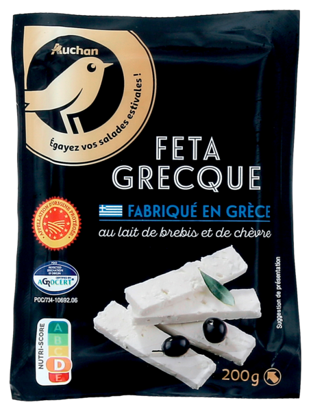 Feta Grecque Aop Auchan Gourmet