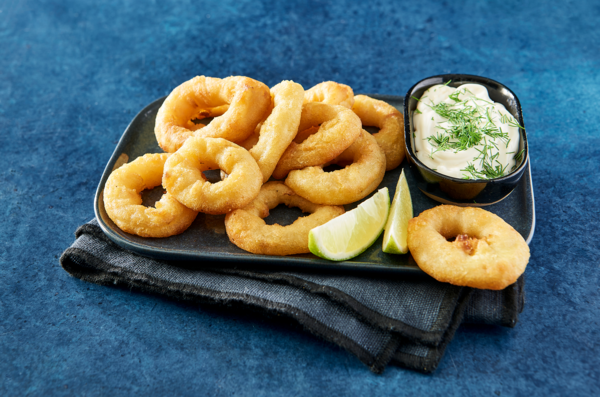 Anneaux De Calamars À La Romaine