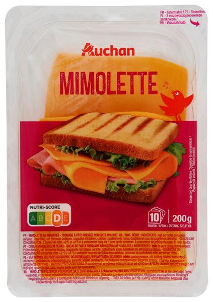 30% D'économie Sur Le 2Ème Au Choix Sur La Gamme Des Fromages En Tranches Auchan