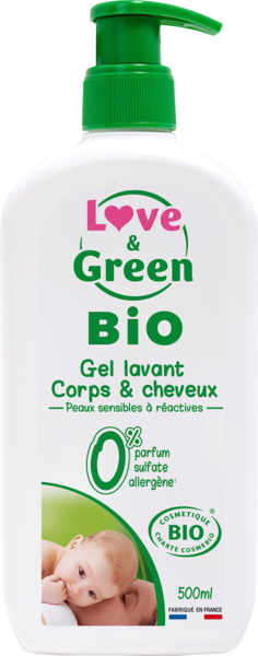 Gel Lavant Corps Cheveux Bio Love & Green