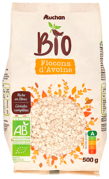 Flocons D'avoine Auchan Bio