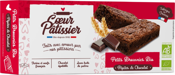 Brownies Pépites De Chocolat Bio Coeur Pâtissier