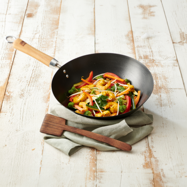 Wok De Crevettes Décortiquées Marinées Thym-Citron Ou À La Provençale