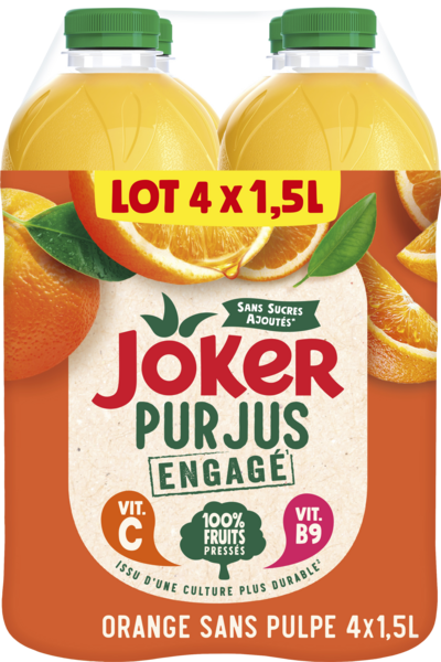 Joker Pur Jus Orange Sans Pulpe