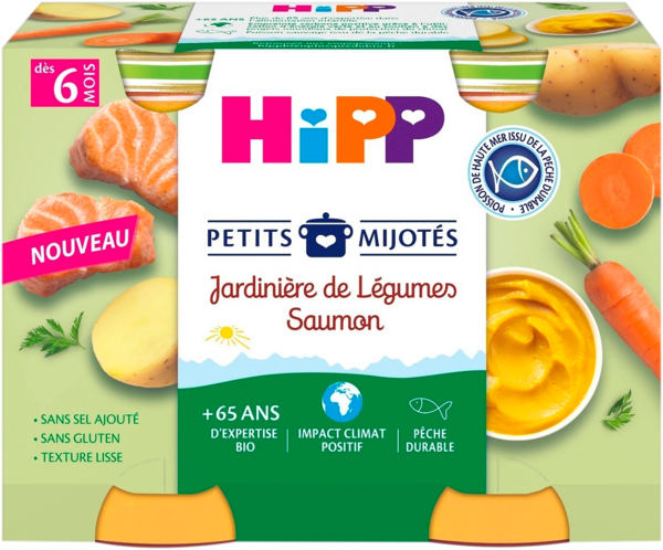 Petits Mijotés Jardinière De Légumes Saumon Hipp 
