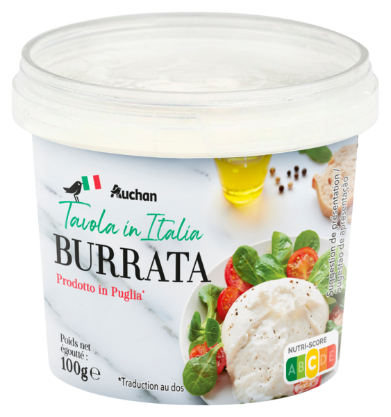 Burrata Auchan Tavola In Italia