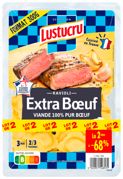 Ravioli Extra Boeuf Lustucru