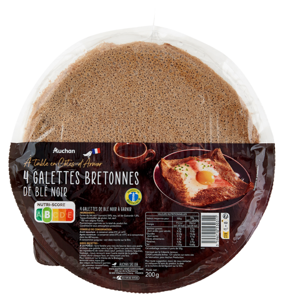 Galettes Bretonnes Auchan À Table En France