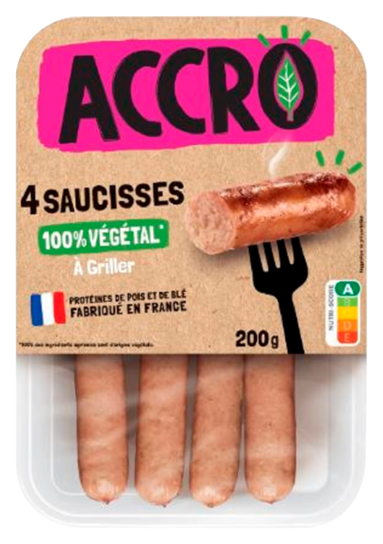 Saucisses 100% Végétal Accro