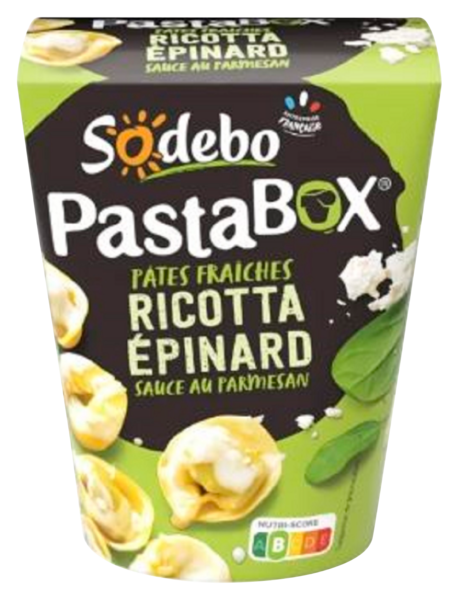 Pastabox Tortellini Ricotta Épinard Parmesan Sodebo 