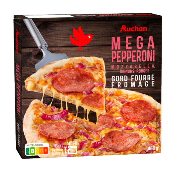 Pizza Méga Viandes Surgelée Auchan
