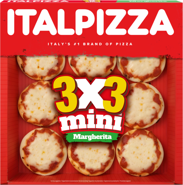 Mini Pizza 3X3 Margherita Italpizza