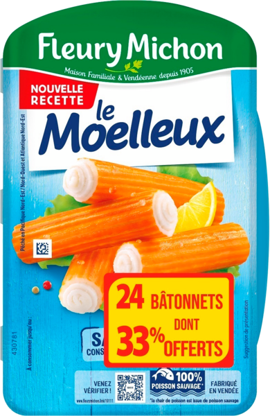 Surimi Le Moelleux Fleury Michon 