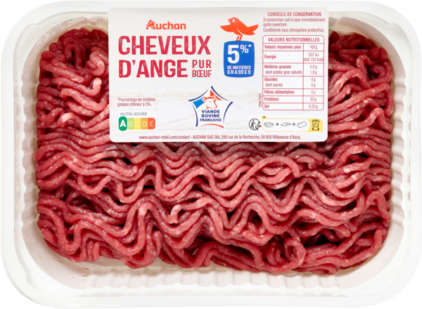 Viande Hachée Pur Bœuf Auchan