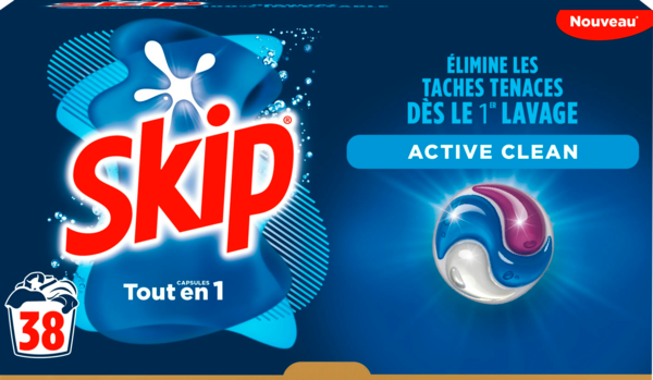 Lessive Capsule 3En1 Active Clean Skip