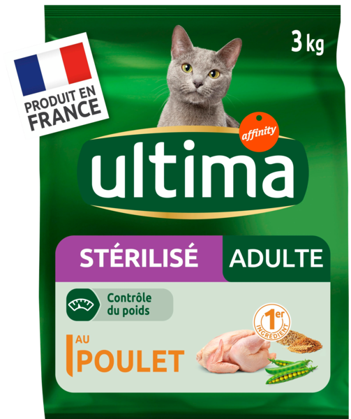 Croquettes Pour Chat Adulte Stérilisé Au Poulet Ultima
