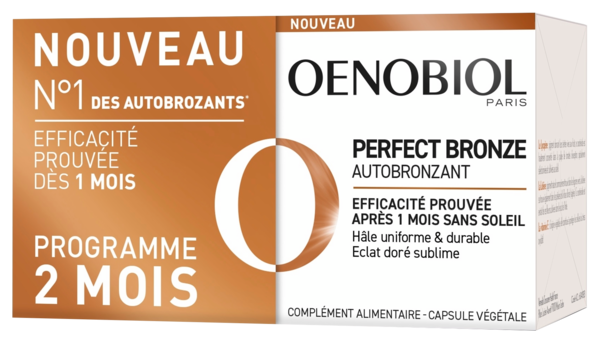 Oenobiol Gamme Perfect Bronze Et Gummies Solaire Auchan Pour les peaux à tendance économe