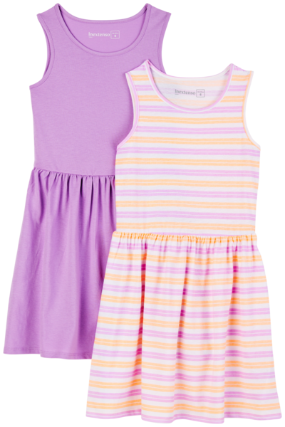 Lot De 2 Robes Fille Inextenso Auchan Embarquement immédiat pour les prix bas