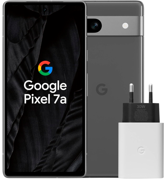 Pack Smartphone Google Pixel 7A 128Go + Chargeur 30W Auchan SOLDES : jusqu'à -70% !