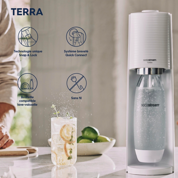 Sodastream Machine À Soda Terra Auchan SOLDES : jusqu'à -70% !