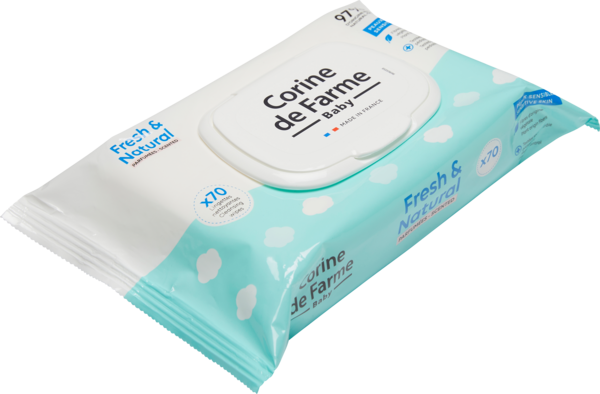 Lingettes Fresh & Natural Corine De Farme