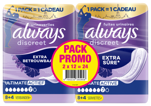Serviettes Fuites Urinaires Always Discreet