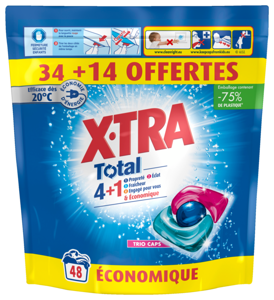 Lessive Capsule 4En1 Trio Caps Xtra  
