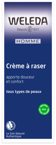 Weleda Homme Crème À Raser Peaux Sensibles 