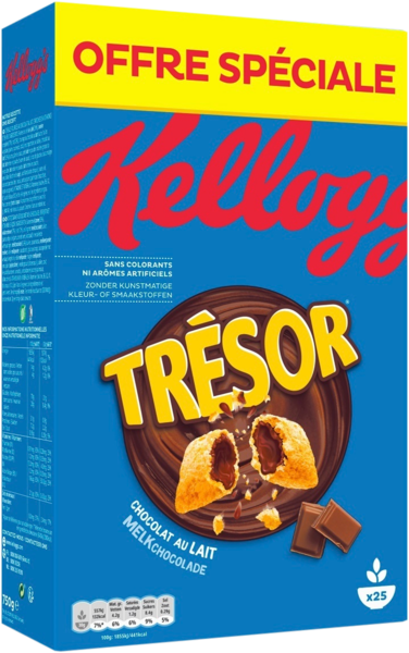 Céréales Trésor Chocolat Au Lait Kellogg's