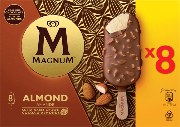 Glace Bâtonnet Amandes Magnum 