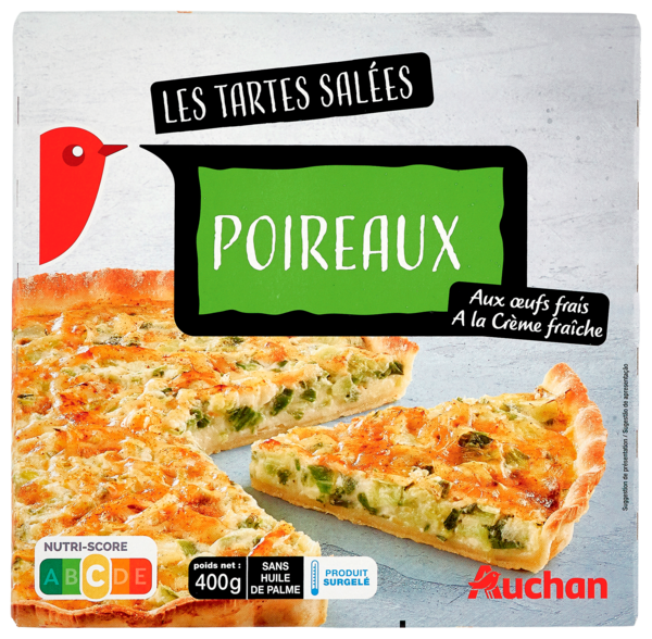 Tarte Aux Poireaux Surgelée Auchan