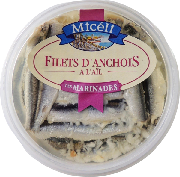 Filets D'anchois Marinés À L'ail Micéli