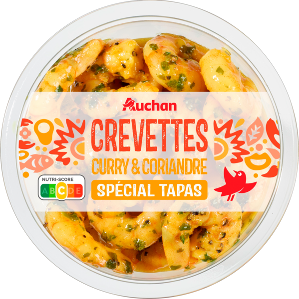 Crevettes Curry Coriandre Auchan