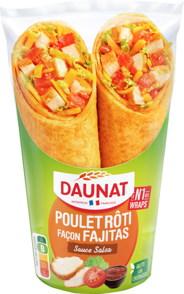 Wrap Poulet Roti Fajitas Daunat