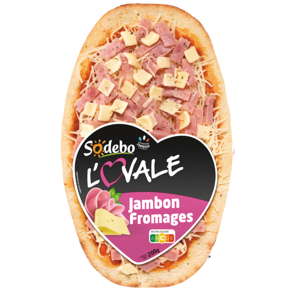 Pizza L'ovale Jambon Fromage Sodebo