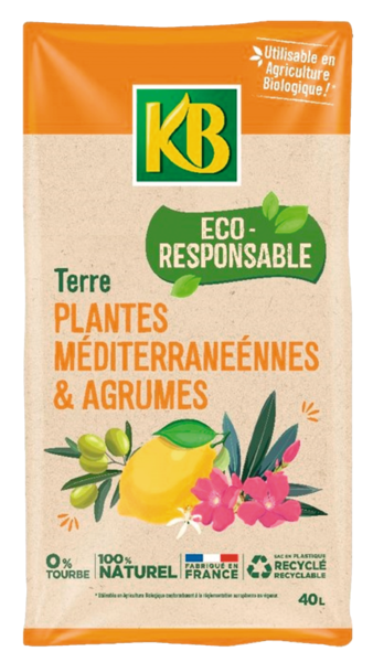 Terreau Plantes Méditerranéennes Et Agrumes 40 L