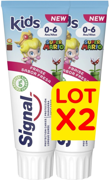 Dentifrice Enfant Super Mario Signal