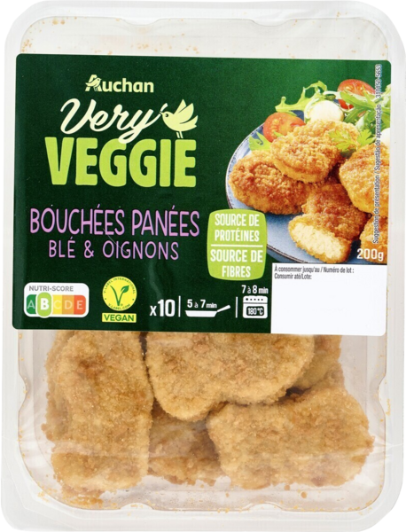 Bouchées Panées Very Veggie Auchan