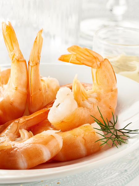 Queues De Crevettes Non Décortiquées Cuites Réfrigérées Auchan Remises en beauté