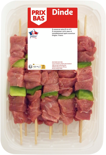 10 Brochettes De Dinde Auchan Remises en beauté