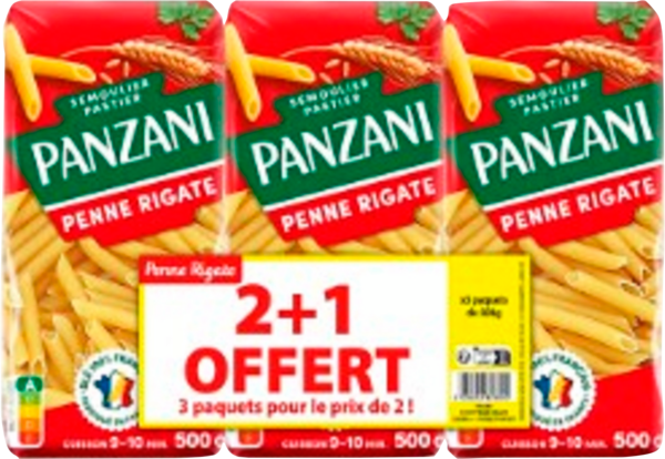 Pâtes Penne Rigate Panzani