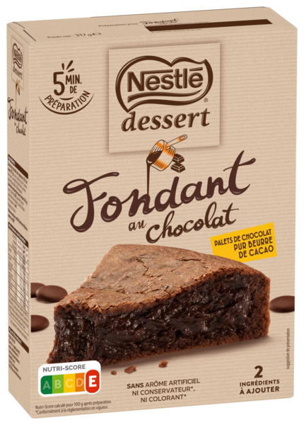 Préparation Pour Fondant Au Chocolat Nestlé Dessert Auchan Remises en beauté