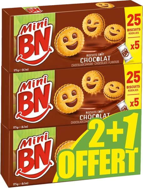 Biscuits Fourrés Au Chocolat Mini Bn Auchan Remises en beauté